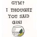 Gym/Gin Print