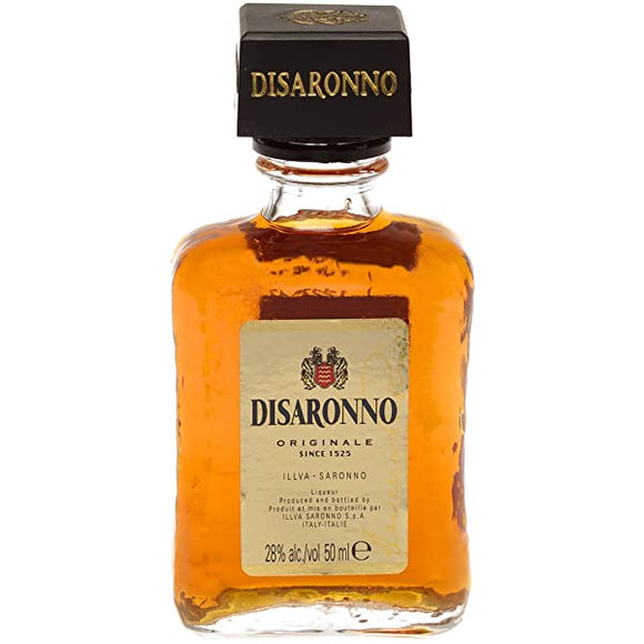 A 50 ml bottle of Disaronno