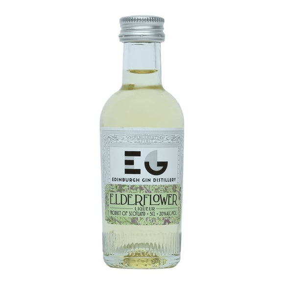 A 50 ml bottle of elderflower Edinburgh gin