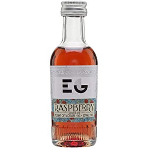 A 50 ml bottle of raspberry Edinburgh gin
