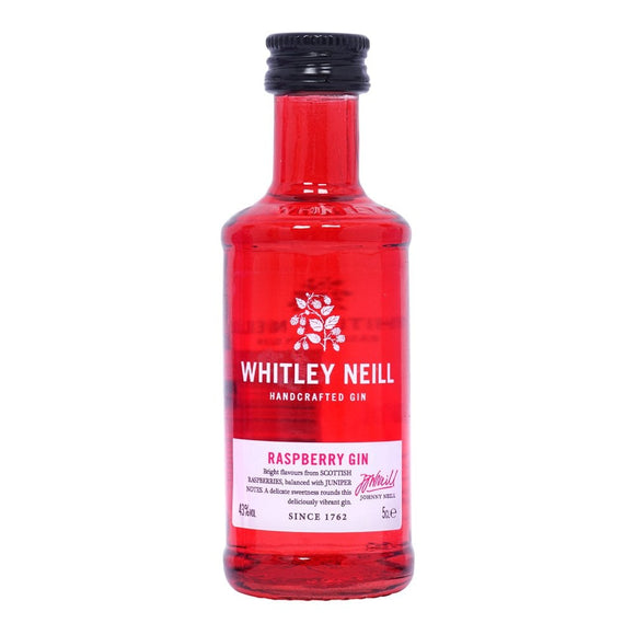 A 50 ml bottle of raspberry Whitley Neill gin